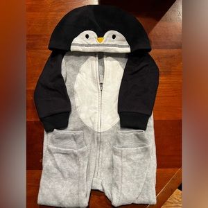 Baby Penguin fleece one piece
